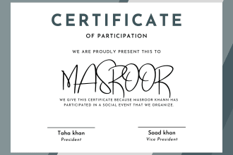 design custom and unique certificates and diploma design