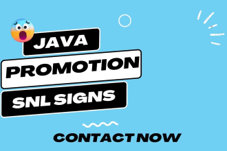 do java snl to promote your store with sign language