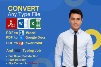 convert PDF to word or word to PDF