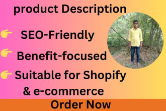 write SEO shopify product descriptions