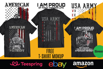 awesome design patriot veteran army and USA t shirt