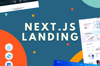create a modern landing page and website preset in nextjs