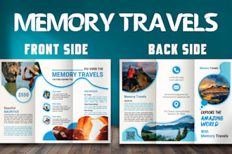 design professional business brochures, bifold, trifold, and digital