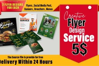 do professional flyer design for marketing promotions