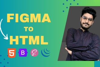 figma to html css, tailwind css, bootstrap responsive