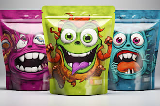 design cannabis pakaging, mylar bags,  label design