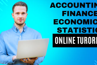 tutor you in accounting, finance, economics and statistics