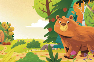illustrate cozy children books for toddlers