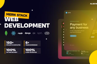 do reactjs nodejs nextjs mern stack website development