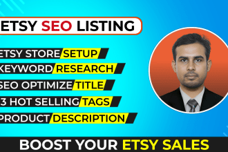 do etsy store setup, etsy SEO listing with title tag to rank