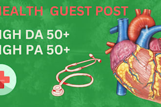 write and publish health guest post with high da and DR
