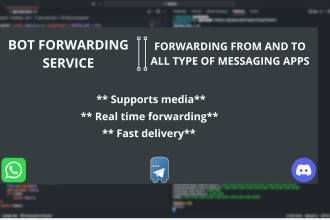 do discord, telegram, whatsapp message forwarding