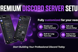 build a custom discord server with roles bots and full setup