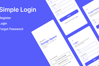 create professional login forms, sign up form and web pages