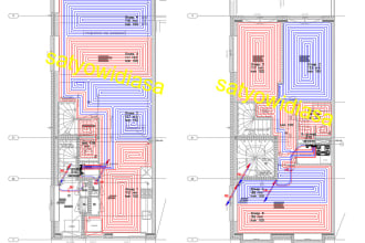 do drawing underfloor heating design, fast, you must have dwg or pdf