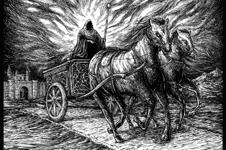 do dark medieval art illustration for you