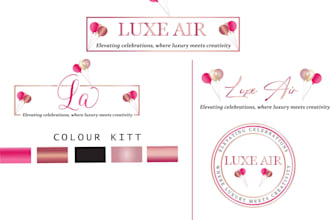 do party event,birthday, business, and wedding event logo design