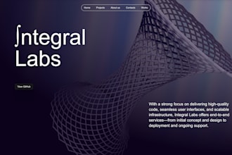 a modern, interactive r3f 3d website with engaging elements