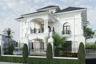 design and remodeling of villa , house, farmhouse 3d renders