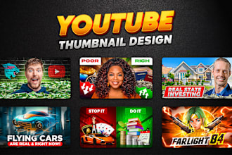 do amazing youtube thumbnail design