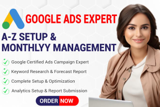 setup and manage your google ads adwords PPC or display campaigns