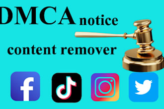 remove copyright content from facebook,tiktok,instagram,twitter under dmca