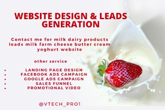 design milk dairy products website milk farm cheese butter cream yoghurt leads