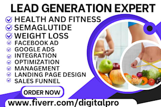 generate weight loss leads health fitness semaglutide loss weight landing page
