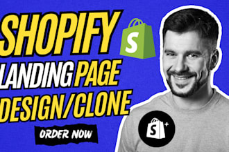 clone shopify landing page design in pagefly replo or gempages