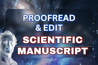 proofread and edit your scientific paper or journal article