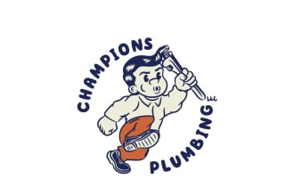create a contemporary plumbing logo for your company