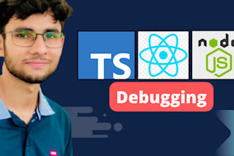 debug typescript, nodejs,  react, nextjs web app