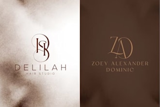 do create elegant initial letter monogram clothing logo design
