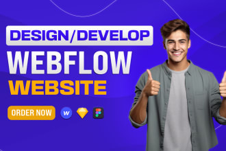 design or develop webflow website, figma to webflow, webflow expert