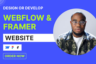 design or redesign webflow or framer website, convert figma to webflow