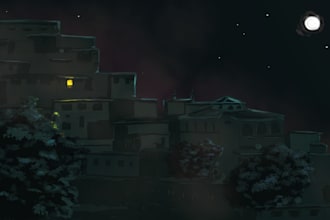 create digital landscape illustration