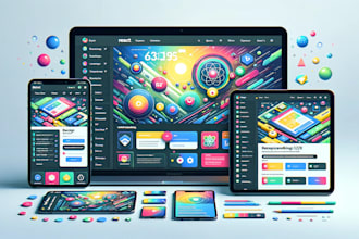 design a responsive react UI UX interface for your web app