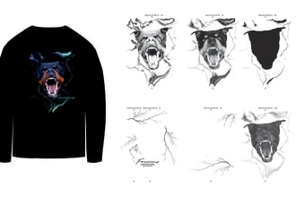 silk screen print color separation and vector tracing within 1 hour