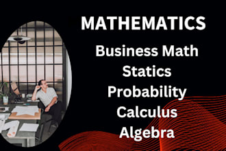 be your maths problem probability calculus algbera statics