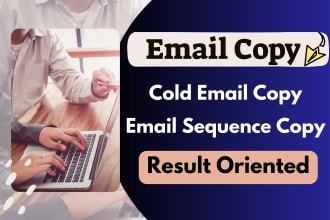 write email copywriting, cold email copy and email sequence copy