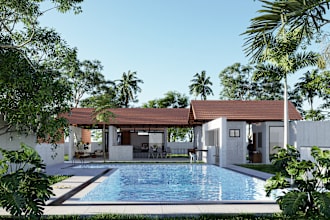 create stunning 3d exterior render with sketchup and d5 render