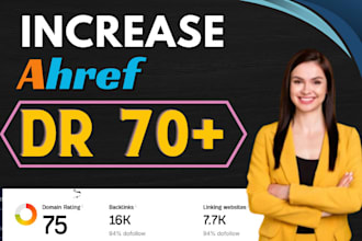 increase DR, domain rating, ahrefs dr 70 plus