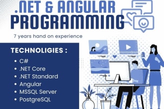 offer dot net core, angular development