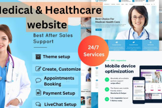 design medical, clinic, dentist, doctor, hospital, healthcare website