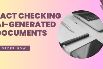 fact check, do research summary and any case study
