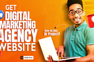 create digital marketing agency website, agency website with wordpress