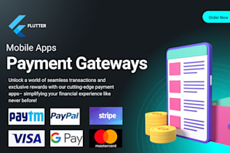 integrate flutter payment gateway,stripe,paypal,woocommerence