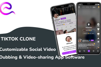 create an customizable social video dubbing like tiktok