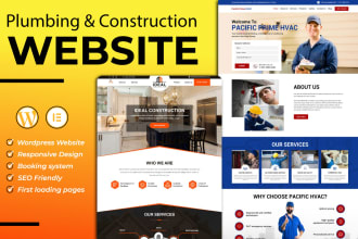 build plumbing, handyman and construction website in wordpress