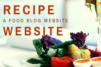design food recipe website recipe website food blog website on shopify